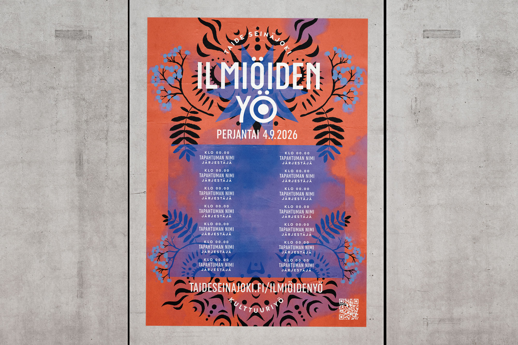 Ilmiöiden yö: Event posters