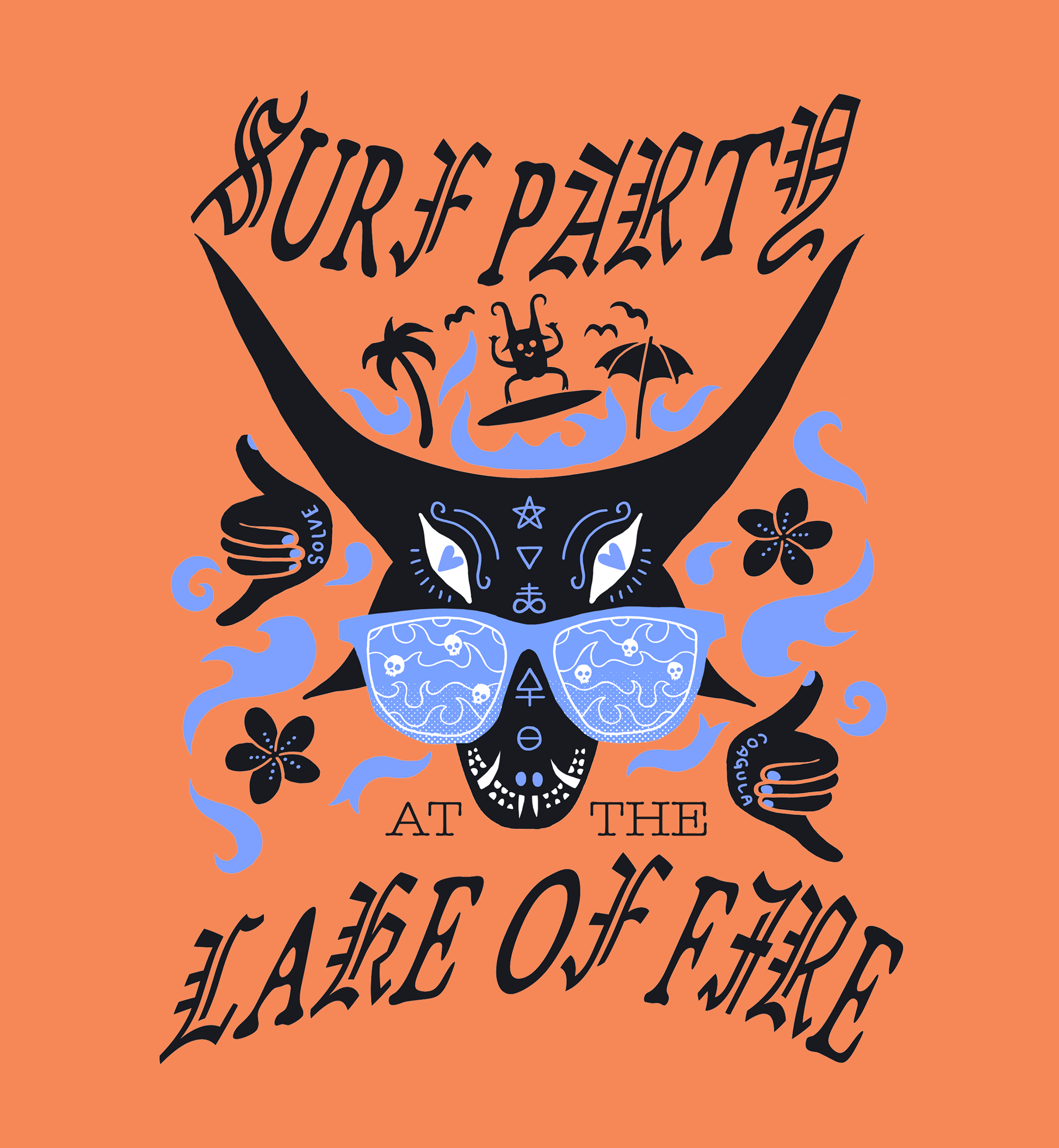 Rapid Third Eye Movement: Surf Party illustration