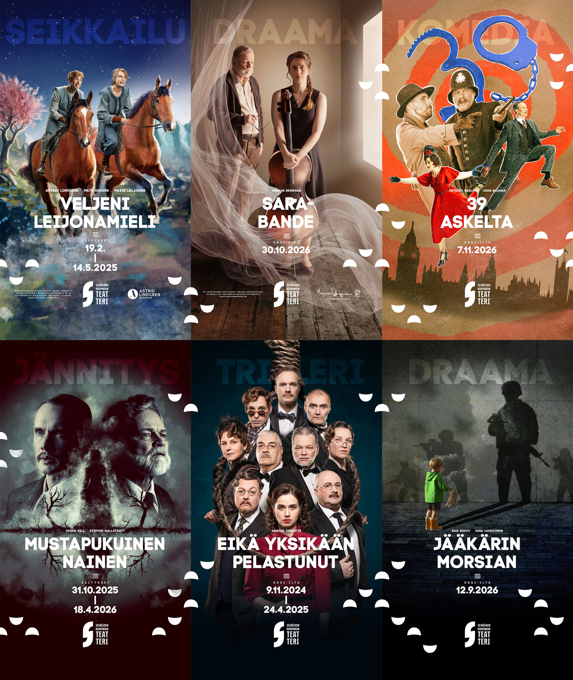 Seinäjoki City Theatre's digital posters