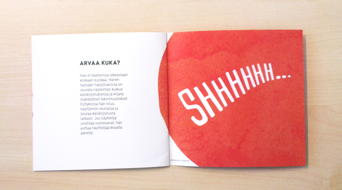 Spot's Theatre Adventure, playbill